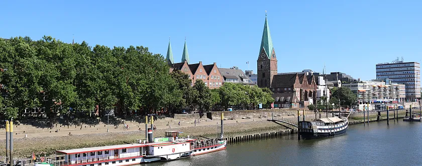 View on Bremer Schlachte.