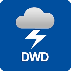 Logo WarnWetter-App des Deutschen Wetterdienstes